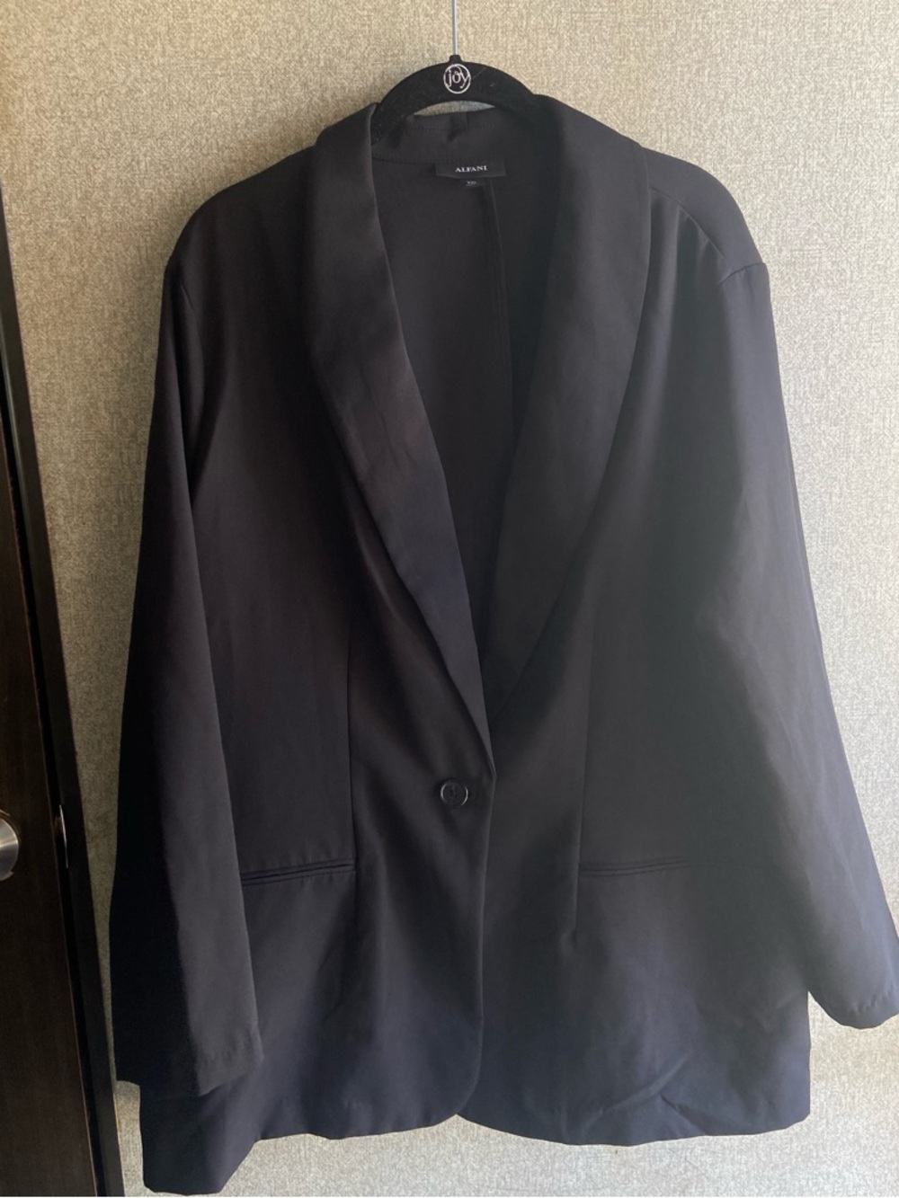 Womens Alfani XXL lightweight thin blazer jacket black office career business